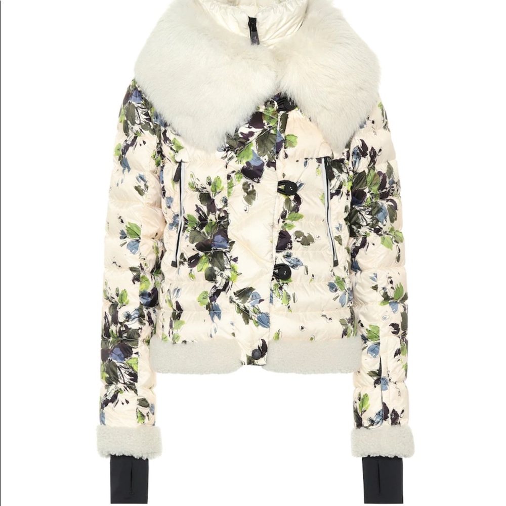 Moncler Genius 3 Moncler Grenoble Altes Fur-trimmed Ski Jacket In Beige